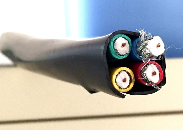 4RG6 Combo CATV 75 Ohn Coaxial Cable 18 AWG BC/ CCS Double Shield